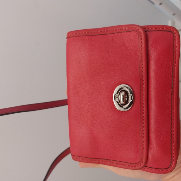 Coach Red Mini Bag with Sleek Design - Picture 1 of 2
